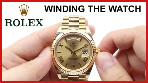 how to wind a rolex day date|rolex datejust manual.